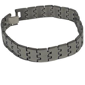 Men's Tungsten Gun Metal Colored Bracelet